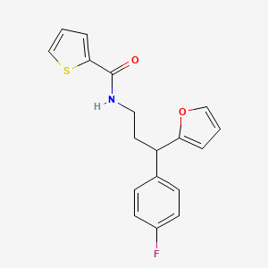 N-[3-(4-fluorophenyl)-3-(2-furyl)propyl]-2-thiophenecarboxamide
