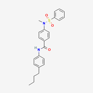 N-(4-butylphenyl)-4-[methyl(phenylsulfonyl)amino]benzamide