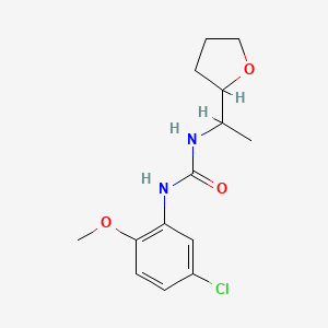 molecular formula C14H19ClN2O3 B4116604 N-(5-chloro-2-methoxyphenyl)-N'-[1-(tetrahydro-2-furanyl)ethyl]urea 