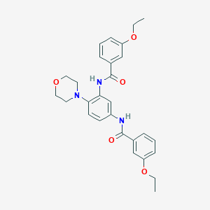 molecular formula C28H31N3O5 B4116644 N,N'-[4-(4-morpholinyl)-1,3-phenylene]bis(3-ethoxybenzamide) 