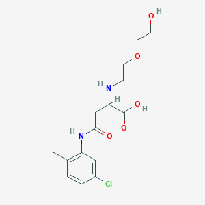 molecular formula C15H21ClN2O5 B4116678 N~4~-(5-chloro-2-methylphenyl)-N~2~-[2-(2-hydroxyethoxy)ethyl]asparagine 