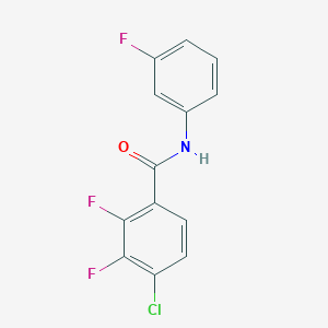 molecular formula C13H7ClF3NO B4116732 4-chloro-2,3-difluoro-N-(3-fluorophenyl)benzamide 