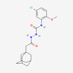 2-(1-adamantylacetyl)-N-(5-chloro-2-methoxyphenyl)hydrazinecarboxamide