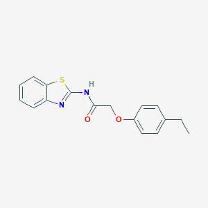 molecular formula C17H16N2O2S B411684 N-(1,3-benzothiazol-2-yl)-2-(4-ethylphenoxy)acetamide 