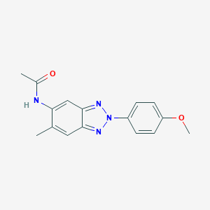 N-[2-(4-methoxyphenyl)-6-methyl-2H-1,2,3-benzotriazol-5-yl]acetamide