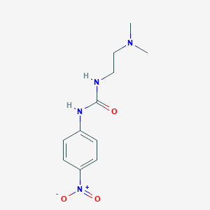 molecular formula C11H16N4O3 B4116853 N-[2-(dimethylamino)ethyl]-N'-(4-nitrophenyl)urea 
