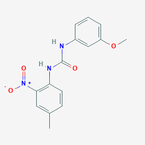 molecular formula C15H15N3O4 B4116906 N-(3-methoxyphenyl)-N'-(4-methyl-2-nitrophenyl)urea 