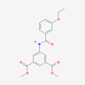 molecular formula C19H19NO6 B411692 Dimethyl 5-[(3-ethoxybenzoyl)amino]isophthalate 