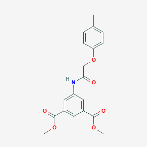 molecular formula C19H19NO6 B411693 Dimethyl 5-{[(4-methylphenoxy)acetyl]amino}isophthalate 