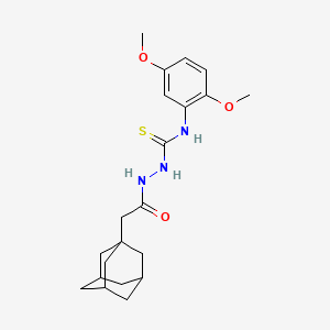 molecular formula C21H29N3O3S B4116932 2-(1-adamantylacetyl)-N-(2,5-dimethoxyphenyl)hydrazinecarbothioamide 