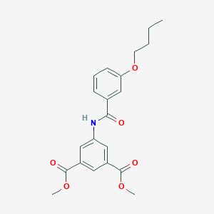 molecular formula C21H23NO6 B411695 Dimethyl 5-[(3-butoxybenzoyl)amino]isophthalate 