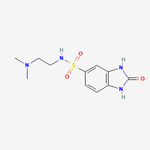 molecular formula C11H16N4O3S B4116981 N-[2-(dimethylamino)ethyl]-2-oxo-2,3-dihydro-1H-benzimidazole-5-sulfonamide 