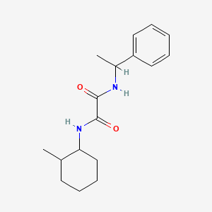 molecular formula C17H24N2O2 B4117016 N-(2-methylcyclohexyl)-N'-(1-phenylethyl)ethanediamide 