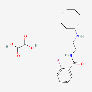 N-[2-(cyclooctylamino)ethyl]-2-fluorobenzamide oxalate