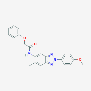 N-[2-(4-methoxyphenyl)-6-methylbenzotriazol-5-yl]-2-phenoxyacetamide