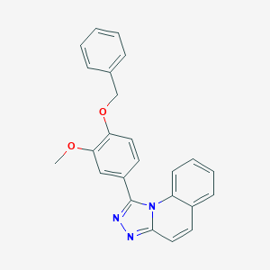 molecular formula C24H19N3O2 B411704 1-(4-Benzyloxy-3-methoxy-phenyl)-[1,2,4]triazolo[4,3-a]quinoline CAS No. 6240-78-4