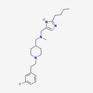 molecular formula C23H35FN4 B4117052 1-(2-butyl-1H-imidazol-4-yl)-N-({1-[2-(3-fluorophenyl)ethyl]-4-piperidinyl}methyl)-N-methylmethanamine 