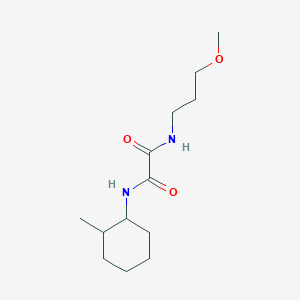 molecular formula C13H24N2O3 B4117056 N-(3-methoxypropyl)-N'-(2-methylcyclohexyl)ethanediamide 