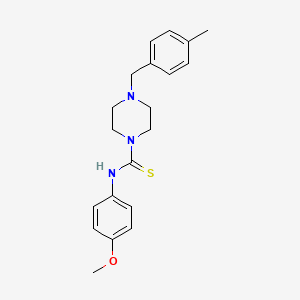 molecular formula C20H25N3OS B4117100 N-(4-methoxyphenyl)-4-(4-methylbenzyl)-1-piperazinecarbothioamide 