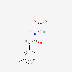 molecular formula C16H27N3O3 B4117107 tert-butyl 2-[(1-adamantylamino)carbonyl]hydrazinecarboxylate 
