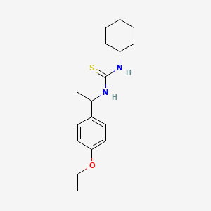 molecular formula C17H26N2OS B4117125 N-cyclohexyl-N'-[1-(4-ethoxyphenyl)ethyl]thiourea 