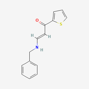 molecular formula C14H13NOS B4117127 3-(benzylamino)-1-(2-thienyl)-2-propen-1-one 