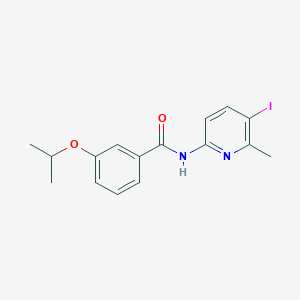 molecular formula C16H17IN2O2 B4117147 N-(5-iodo-6-methyl-2-pyridinyl)-3-isopropoxybenzamide 