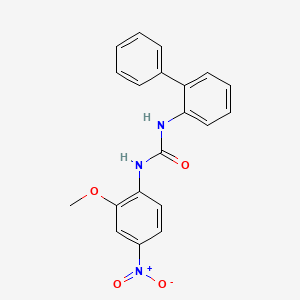 molecular formula C20H17N3O4 B4117209 N-2-biphenylyl-N'-(2-methoxy-4-nitrophenyl)urea 