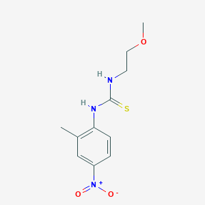 molecular formula C11H15N3O3S B4117283 N-(2-methoxyethyl)-N'-(2-methyl-4-nitrophenyl)thiourea CAS No. 701929-59-1