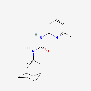 molecular formula C18H25N3O B4117328 N-1-adamantyl-N'-(4,6-dimethyl-2-pyridinyl)urea 