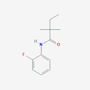 N-(2-fluorophenyl)-2,2-dimethylbutanamide