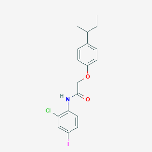 molecular formula C18H19ClINO2 B4117347 2-(4-sec-butylphenoxy)-N-(2-chloro-4-iodophenyl)acetamide 