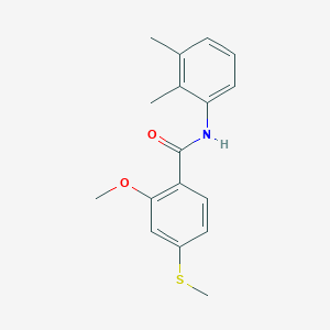molecular formula C17H19NO2S B411735 N-(2,3-dimethylphenyl)-2-methoxy-4-(methylsulfanyl)benzamide 