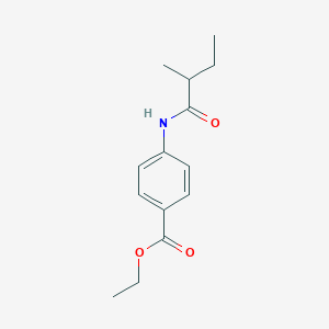molecular formula C14H19NO3 B411742 Ethyl 4-[(2-methylbutanoyl)amino]benzoate 