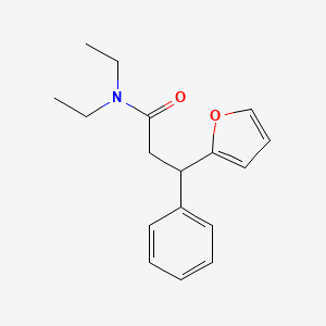 molecular formula C17H21NO2 B4117429 N,N-diethyl-3-(2-furyl)-3-phenylpropanamide 