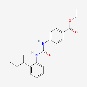 molecular formula C20H24N2O3 B4117432 ethyl 4-({[(2-sec-butylphenyl)amino]carbonyl}amino)benzoate 