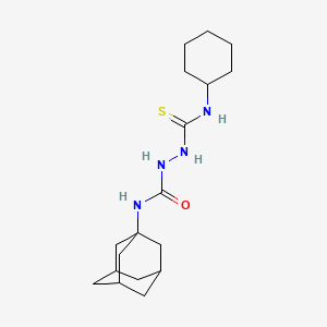 molecular formula C18H30N4OS B4117434 N-1-adamantyl-2-[(cyclohexylamino)carbonothioyl]hydrazinecarboxamide 