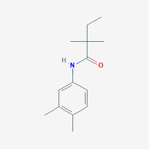 molecular formula C14H21NO B411745 N-(3,4-dimethylphenyl)-2,2-dimethylbutanamide 