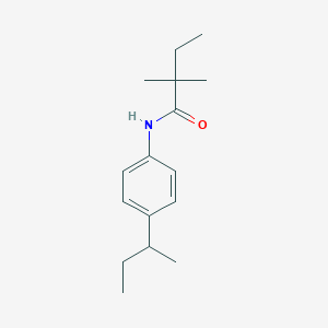 molecular formula C16H25NO B411748 N-(4-sec-butylphenyl)-2,2-dimethylbutanamide 