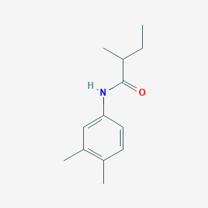 molecular formula C13H19NO B411749 N-(3,4-dimethylphenyl)-2-methylbutanamide 
