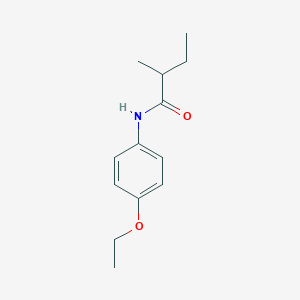 molecular formula C13H19NO2 B411753 N-(4-ethoxyphenyl)-2-methylbutanamide 