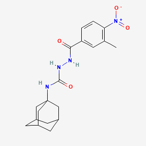 molecular formula C19H24N4O4 B4117537 N-1-adamantyl-2-(3-methyl-4-nitrobenzoyl)hydrazinecarboxamide 