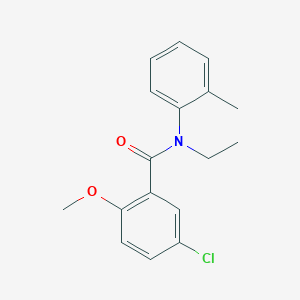 5-chloro-N-ethyl-2-methoxy-N-(2-methylphenyl)benzamide