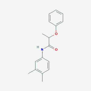 molecular formula C17H19NO2 B411759 N-(3,4-dimethylphenyl)-2-phenoxypropanamide 