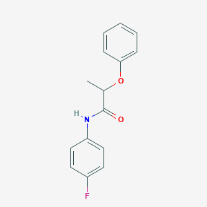 molecular formula C15H14FNO2 B411760 N-(4-fluorophenyl)-2-phenoxypropanamide 
