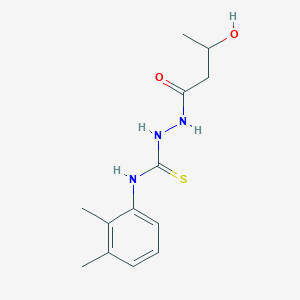 molecular formula C13H19N3O2S B4117608 N-(2,3-dimethylphenyl)-2-(3-hydroxybutanoyl)hydrazinecarbothioamide 