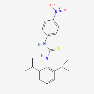 molecular formula C19H23N3O2S B4117609 N-(2,6-diisopropylphenyl)-N'-(4-nitrophenyl)thiourea 