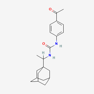 molecular formula C21H28N2O2 B4117628 N-(4-acetylphenyl)-N'-[1-(1-adamantyl)ethyl]urea 