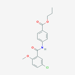 Propyl 4-[(5-chloro-2-methoxybenzoyl)amino]benzoate