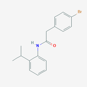 molecular formula C17H18BrNO B411765 2-(4-bromophenyl)-N-[2-(propan-2-yl)phenyl]acetamide 